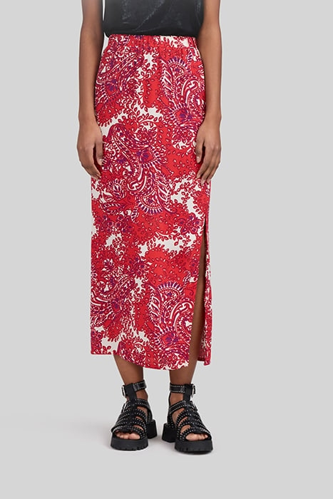 REDCURRANT LENZING™ ECOVERO™ BANDANA PRINT SKIRT 1