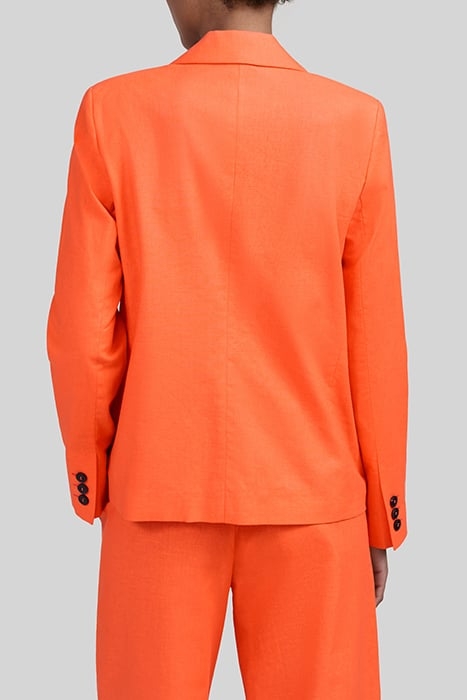 ORANGE COTTON LINEN OVERSIZE SUIT JACKET 2