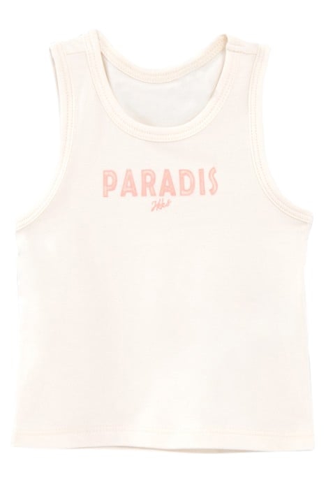 BABY GIRLS’ 2-IN-1 PEACH PRINT TOP AND ECRU VEST TOP 3