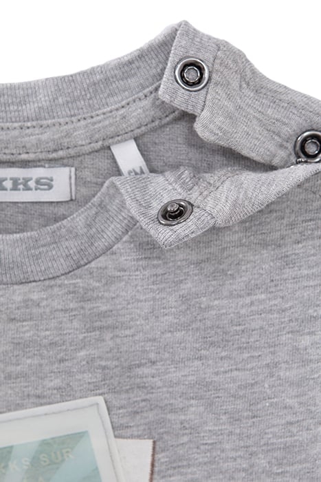 BABY BOYS’ GREY T-SHIRT PERCUSSION LENTICULAR IMAGE 6