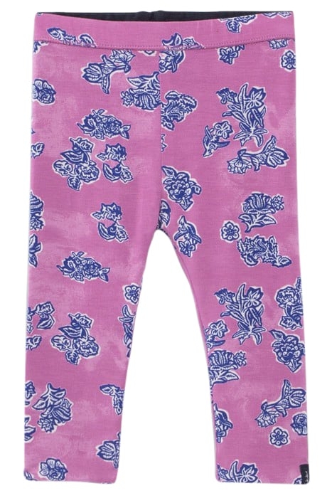 BABY GIRLS' INDIAN FLORAL/NAVY REVERSIBLE LEGGINGS 3