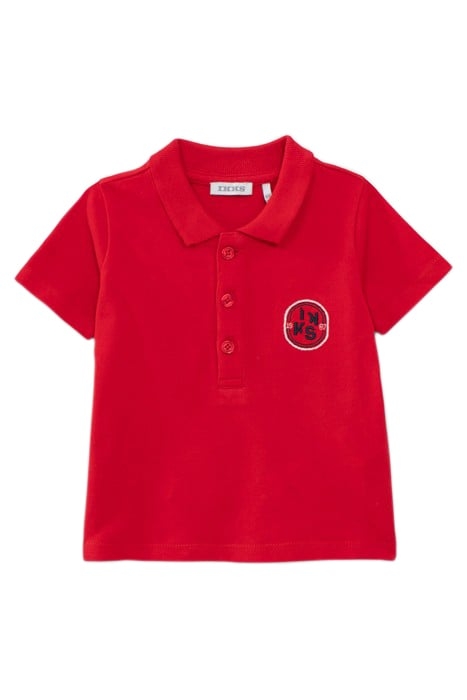 BABY BOYS' RED POLO SHIRT AND NAVY BERMUDA SHORTS OUTFIT 3