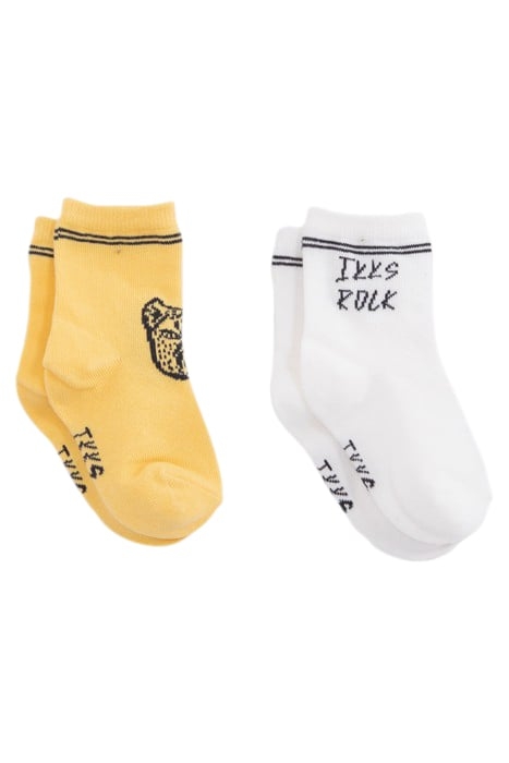 BABY BOYS’ YELLOW AND WHITE SOCKS 2