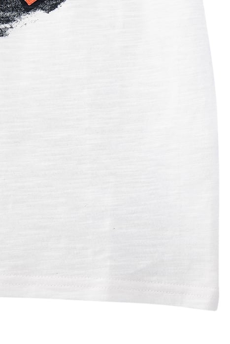 BOYS’ OFF-WHITE ORGANIC COTTON T-SHIRT, WAIST-BAG PRINT 4