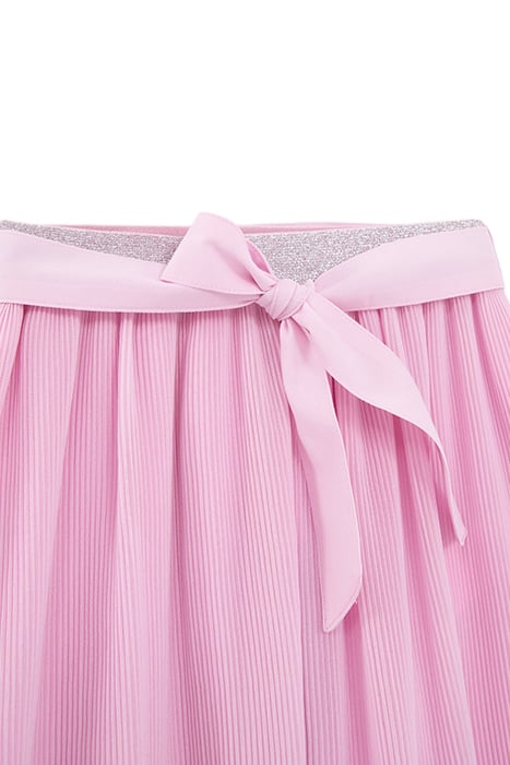 GIRL'S PINK PLEATED SKIRT WITH REMOVABLE BELT 4
