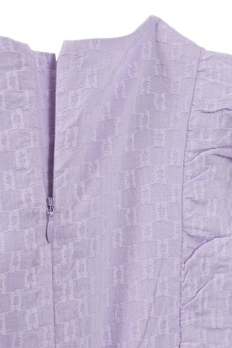 GIRLS’ LILAC JACQUARD FABRIC PLAYSUIT WITH RUFFLES 7