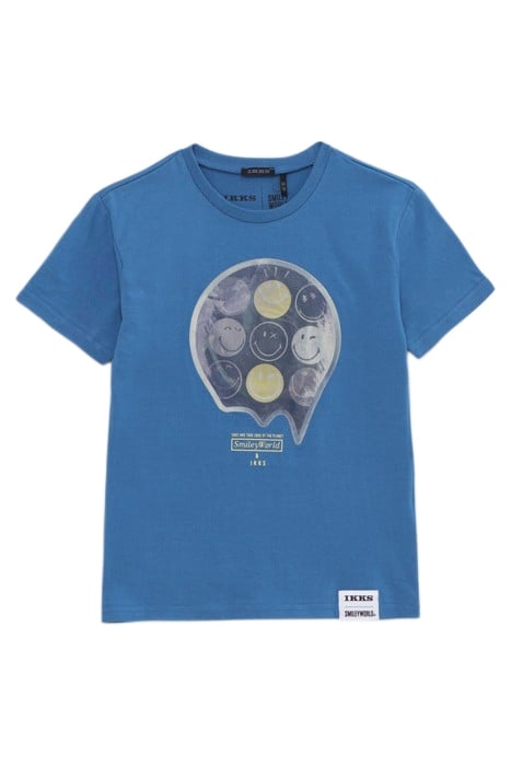 BOYS’ BLUE T-SHIRT WITH LENTICULAR SMILEYWORLD IMAGE 1