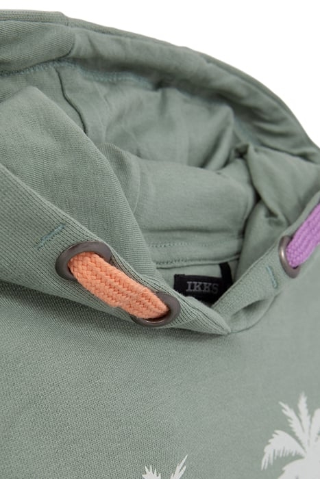 GIRLS’ KHAKI HOODIE WITH SNOOPY AND PALM TREE IMAGES 3