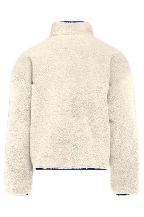 TIERS SHERPA JACKET ANTIQUE WHITE-ICED COFFEE 2