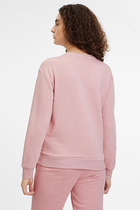 BANTIN SLIGHTLY CROPPED CREW SWEAT PALE MAUVE 2