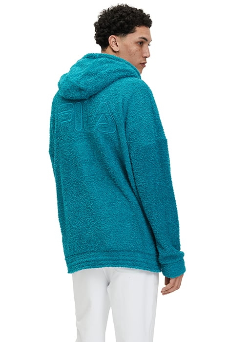 OVERSIZE TERRY FABRIC HOODIE MARINE 2