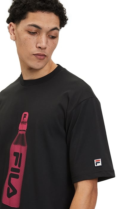 BOXY FIT SHORT SLEEVES T-SHIRT WITH WATER BOTTLE GRAPHIC BLA 7