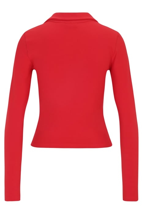 LEE LONGSLEEVE POLO SHIRT TRUE RED 5