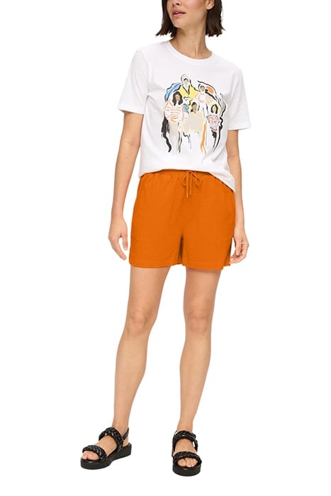 S.OLIVER SHORTS ORANGE 3