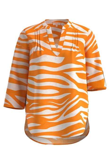 S.OLIVER BLOUSES ORANGE-WHITE 4