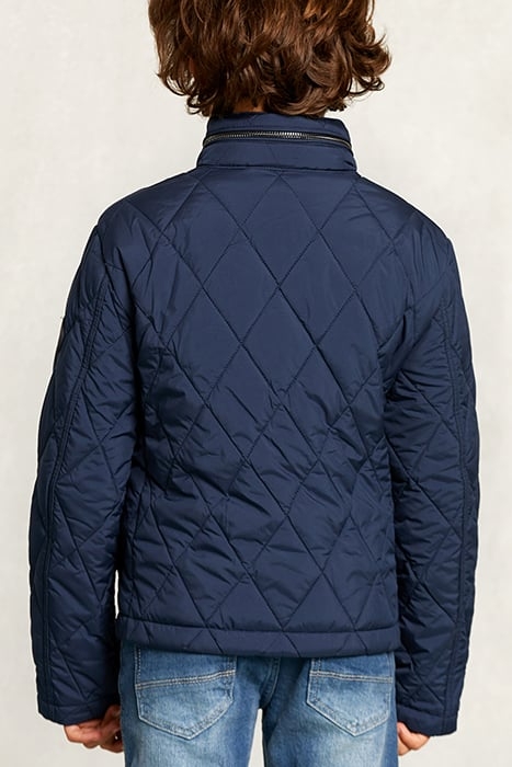 QUILTED SHORT JACKET INDIGO BLUE 2