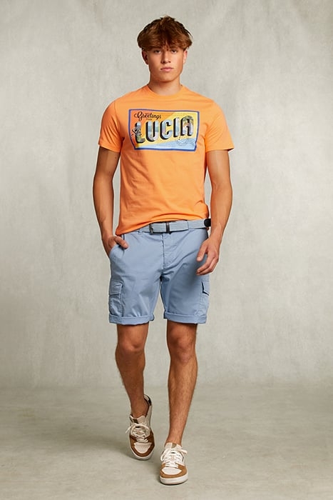 COTTON CARGO SHORT JACK FROST BLUE 3