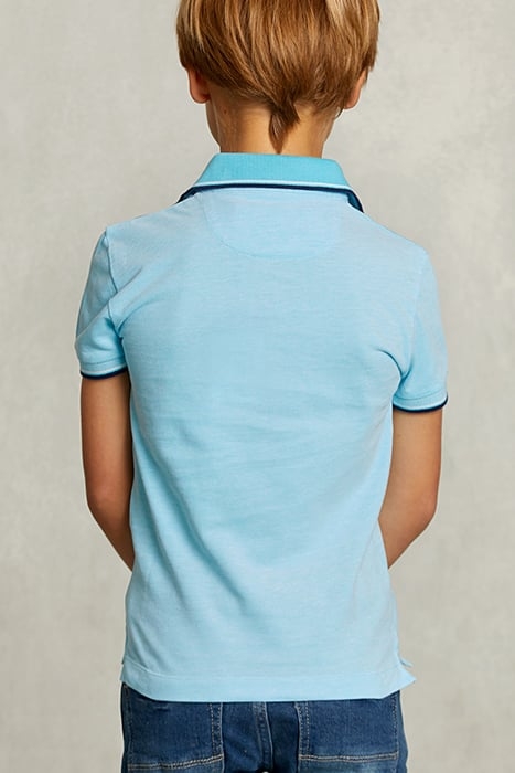 CUSTOM FIT COTTON POLO BORA BORA BLUE 2