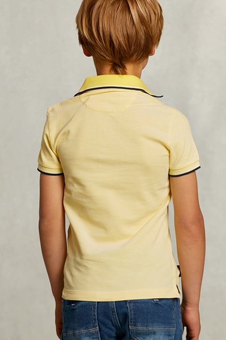 CUSTOM FIT COTTON POLO BUTFLY YELLOW 2