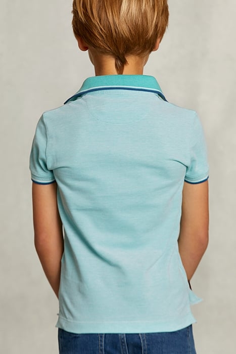 CUSTOM FIT COTTON POLO MINT GREEN 2