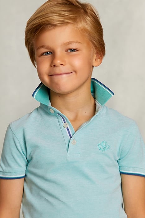 CUSTOM FIT COTTON POLO MINT GREEN 4