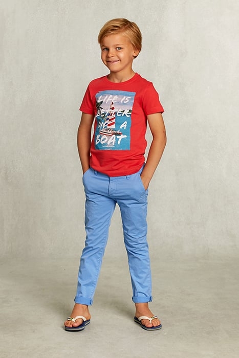 NORMAL FIT BASIC T-SHIRT IN POMEGRANATE PINK 3