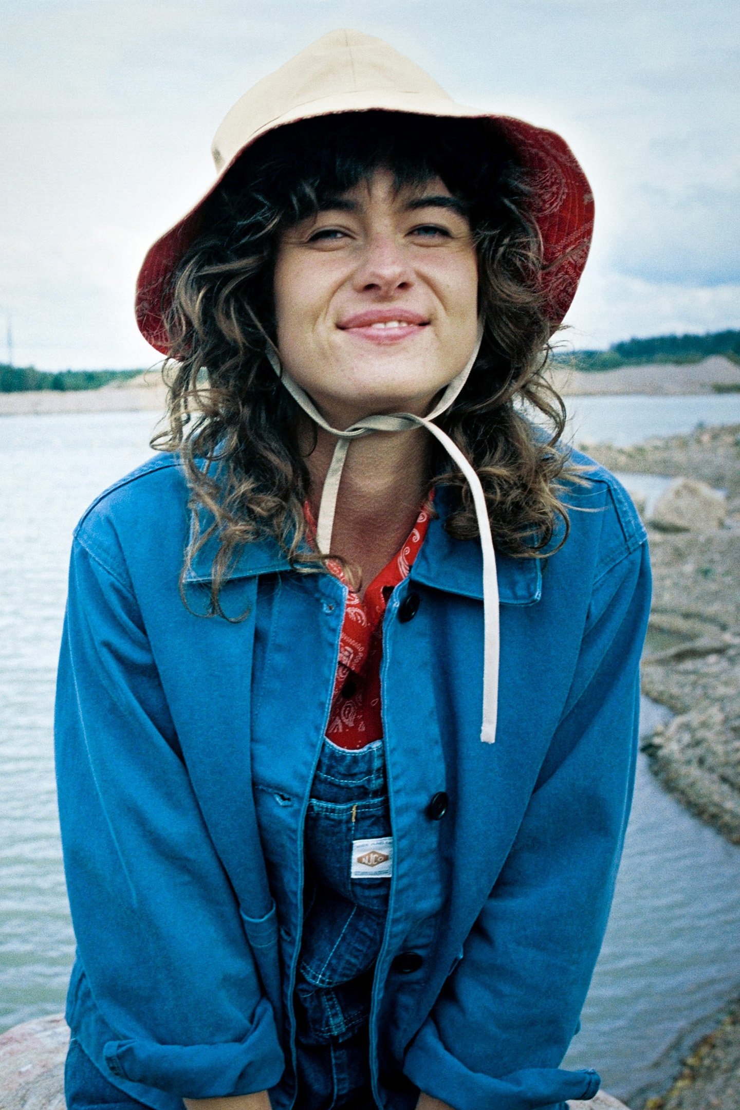 SOLVEIG COTTON BUCKET HAT BEIGE 2