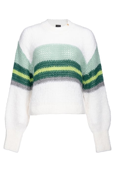 ORANGO SWEATER WHITE/GREEN MULTI-COLOUR 1