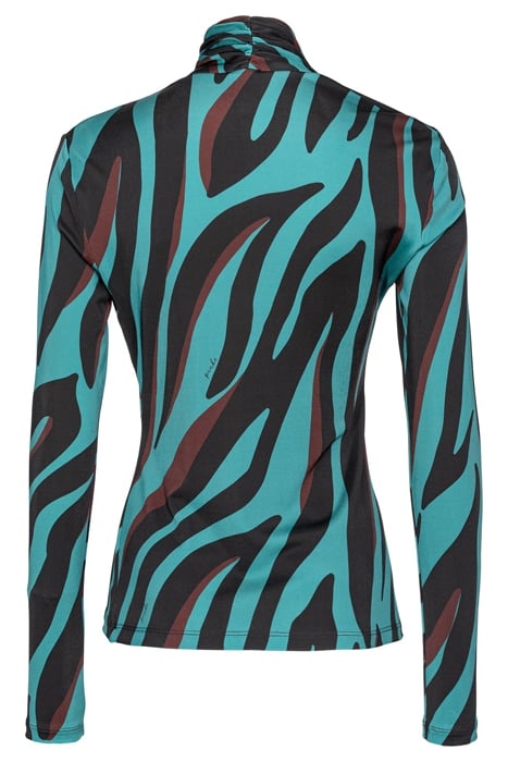 MITSUKO SWEATER GREEN/BLACK/BURGUNDY 2