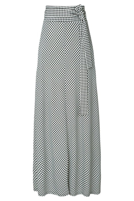 SKIRT TARTAN LONG SKIRT BLACK/ECRU 3