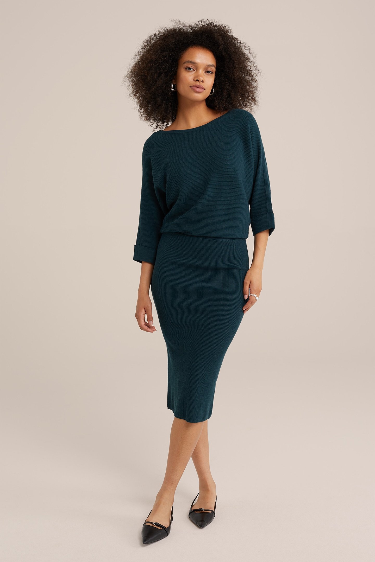 DRESS MID LENGTH PETROL 1