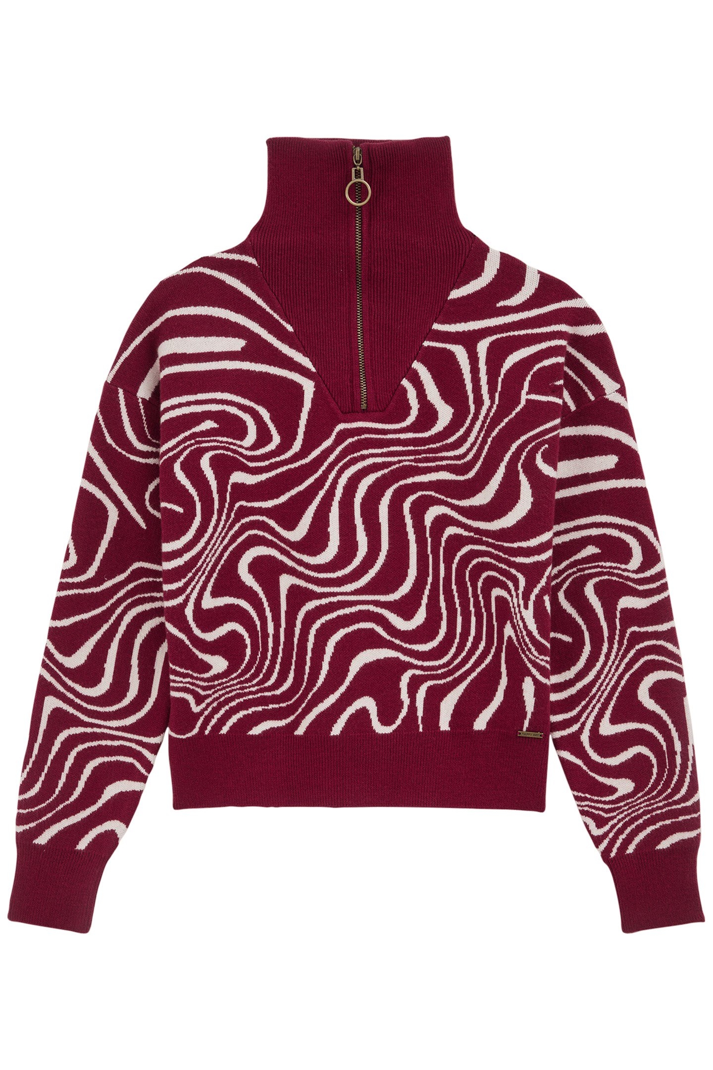 KNITTED PULLOVER VINTAGE RED 3