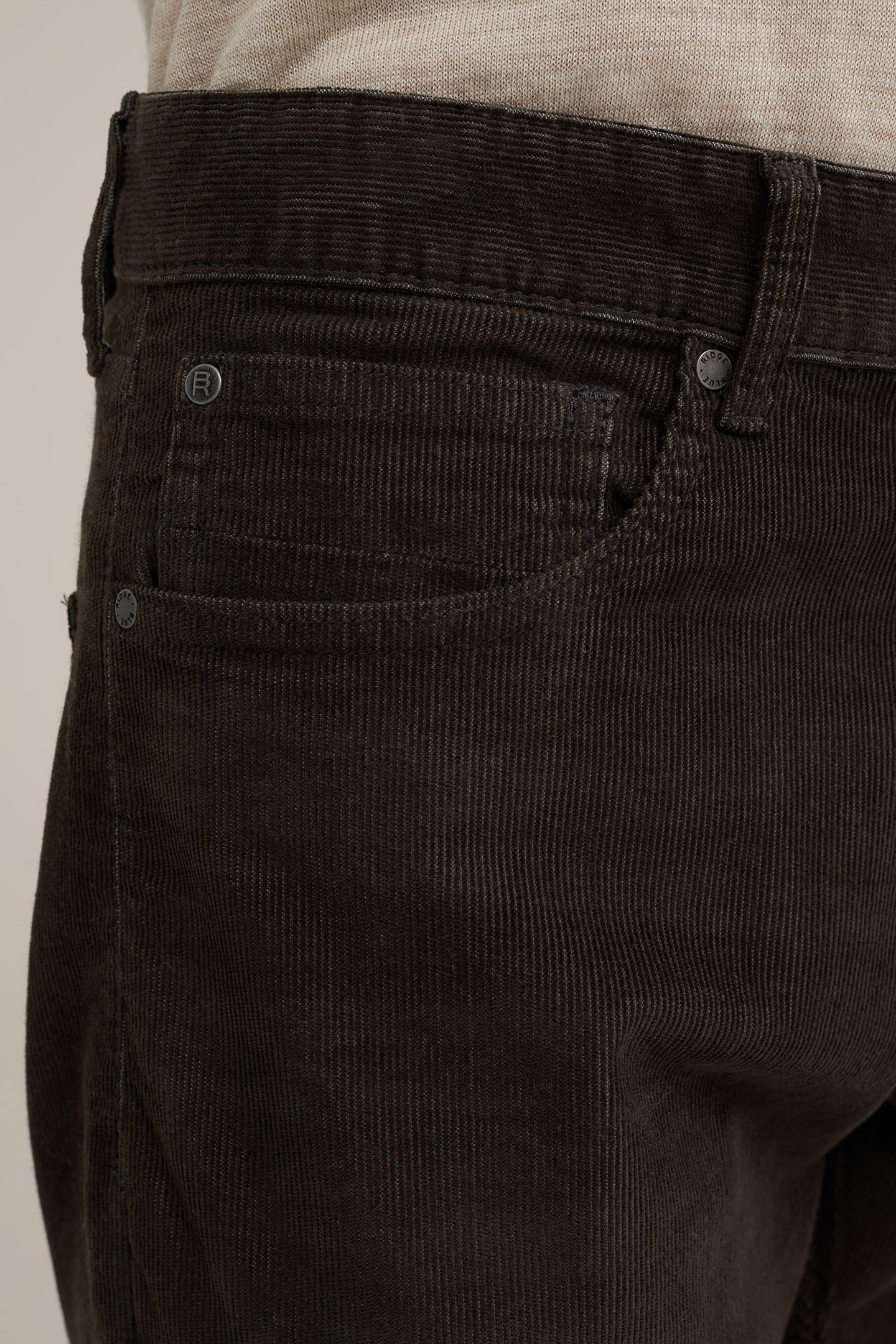 5-POCKET MID WAIST BROWN 5