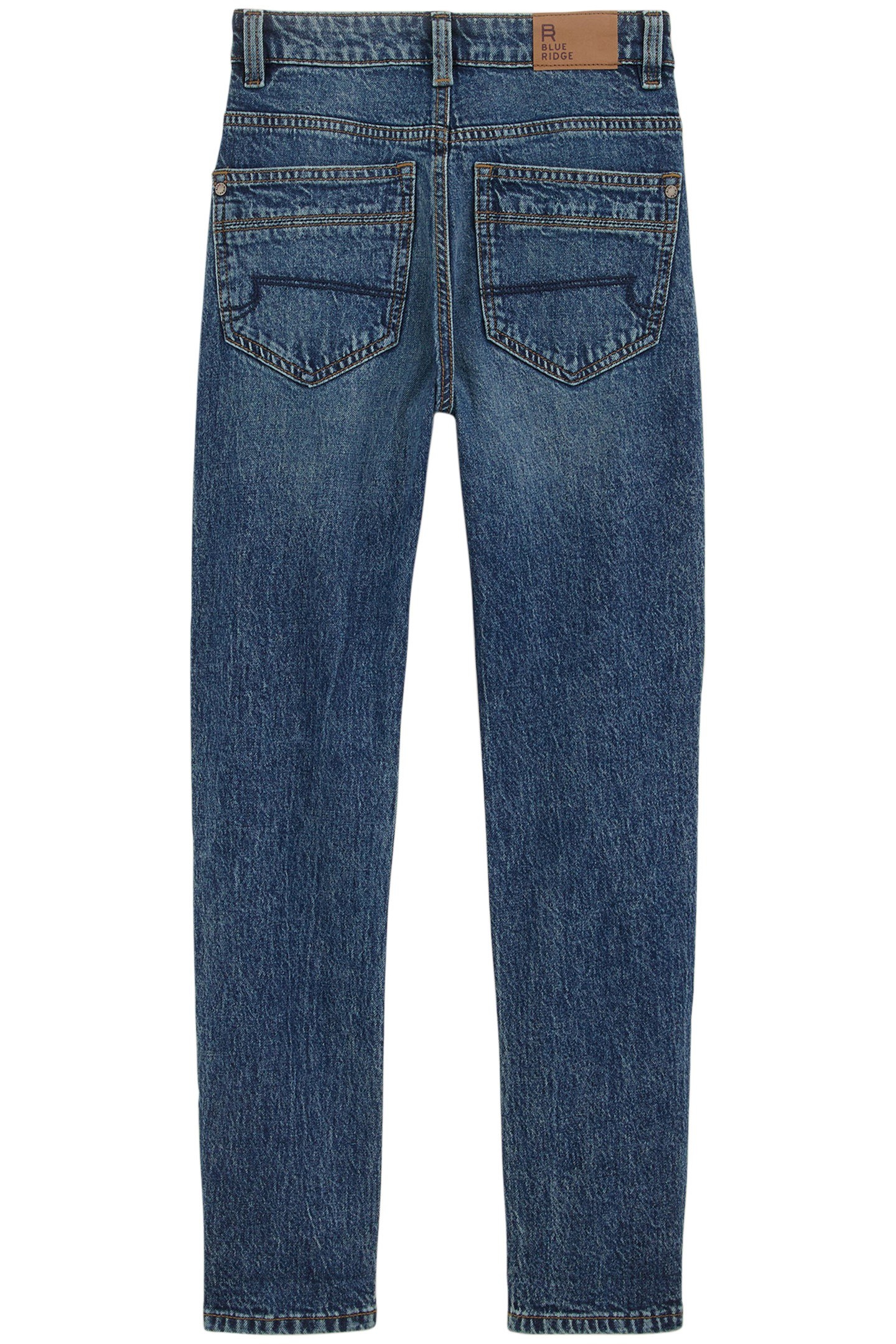 5-POCKET MID WAIST DARK BLUE 4