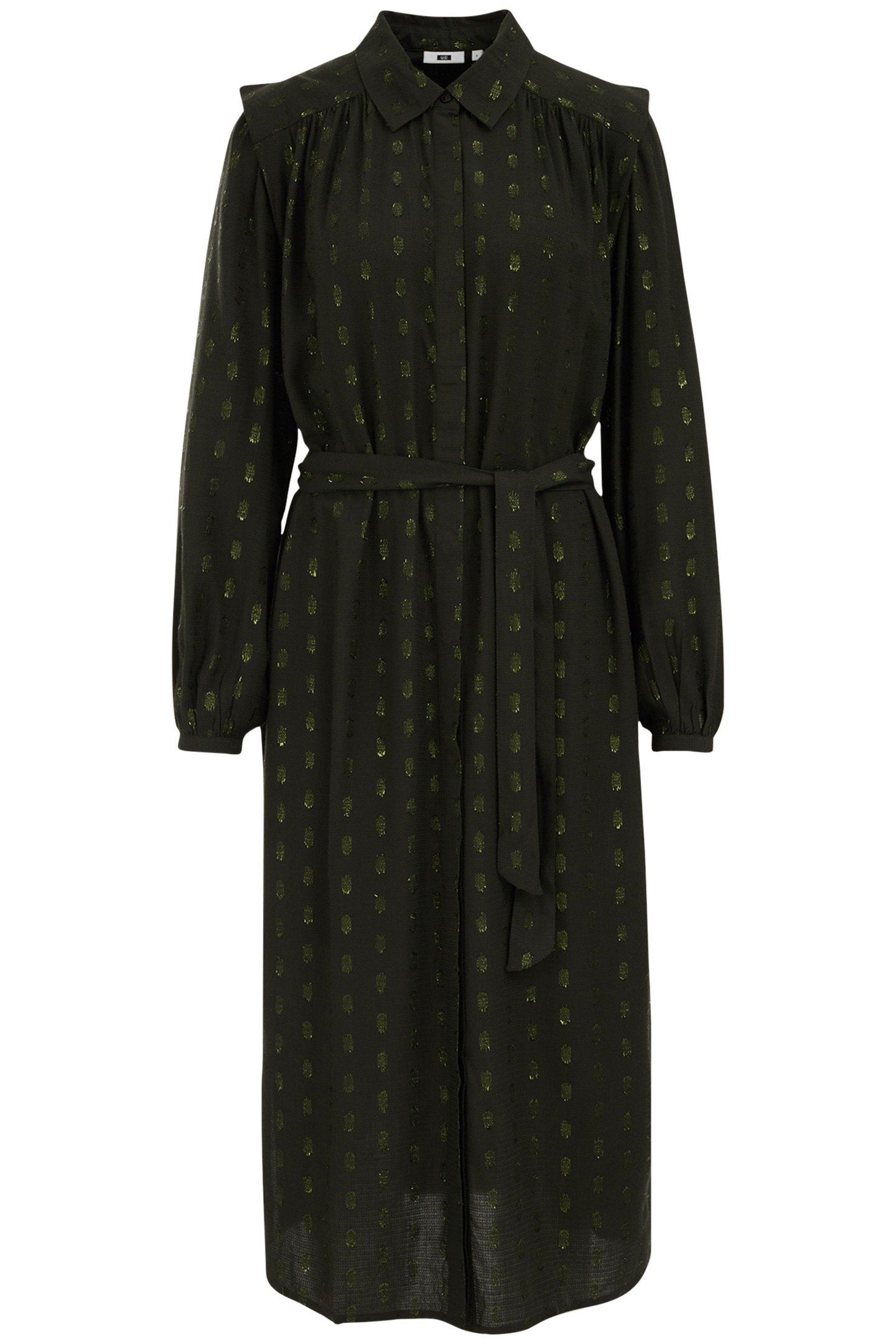 DRESS MID LENGTH DARK GREEN 3