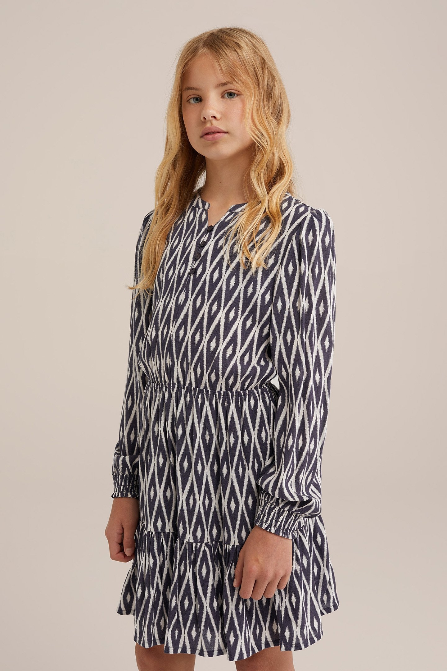 DRESS MID LENGTH DARK BLUE 1