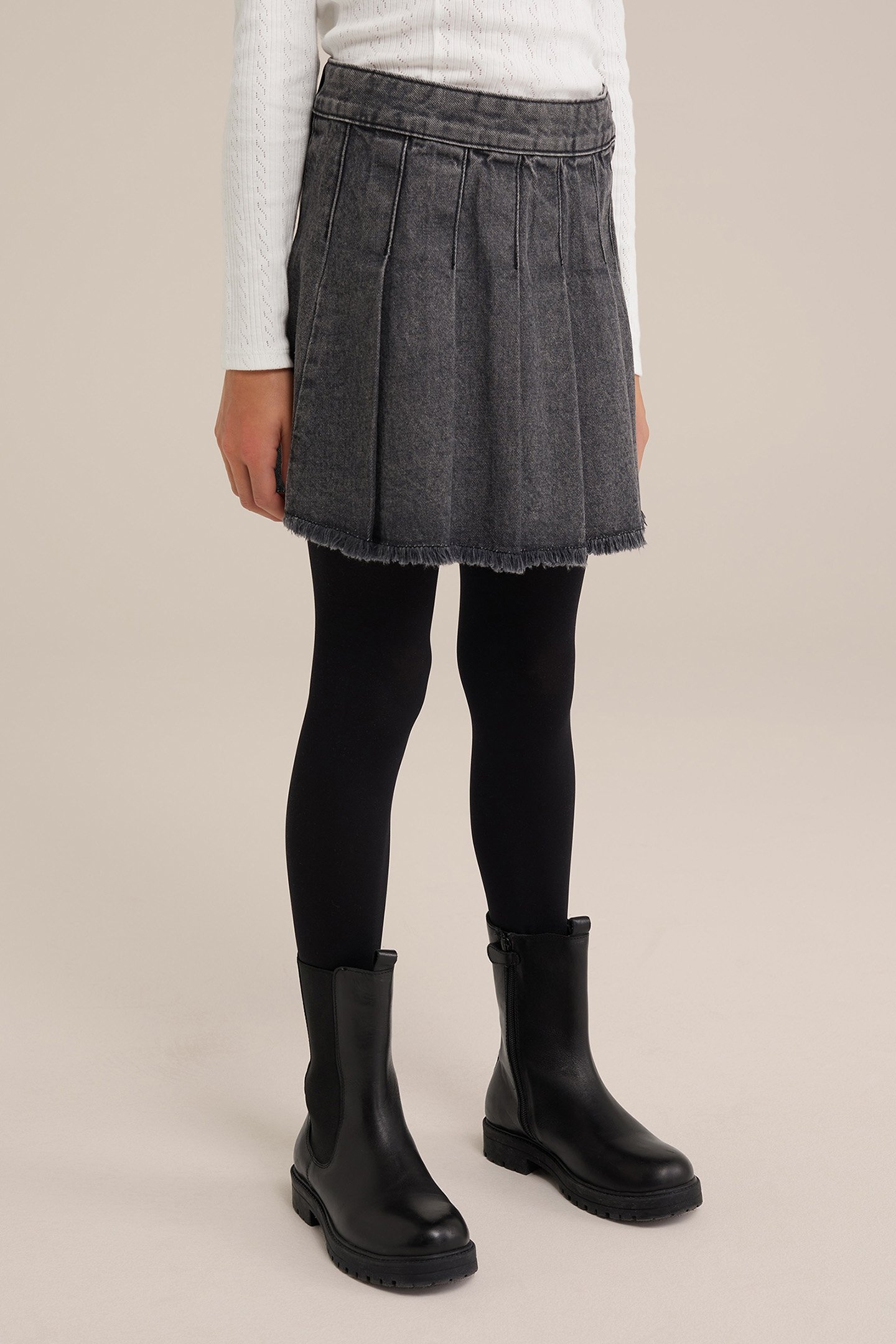 SKIRT MINI LENGTH DARK GREY 1