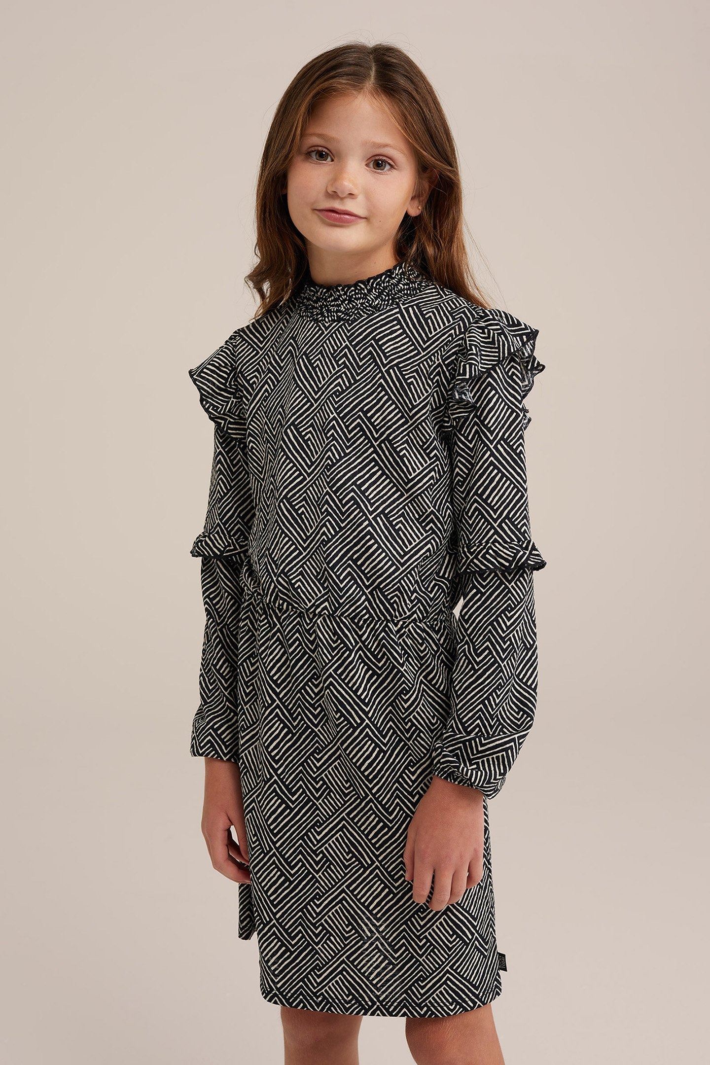 DRESS MID LENGTH BLACK 1