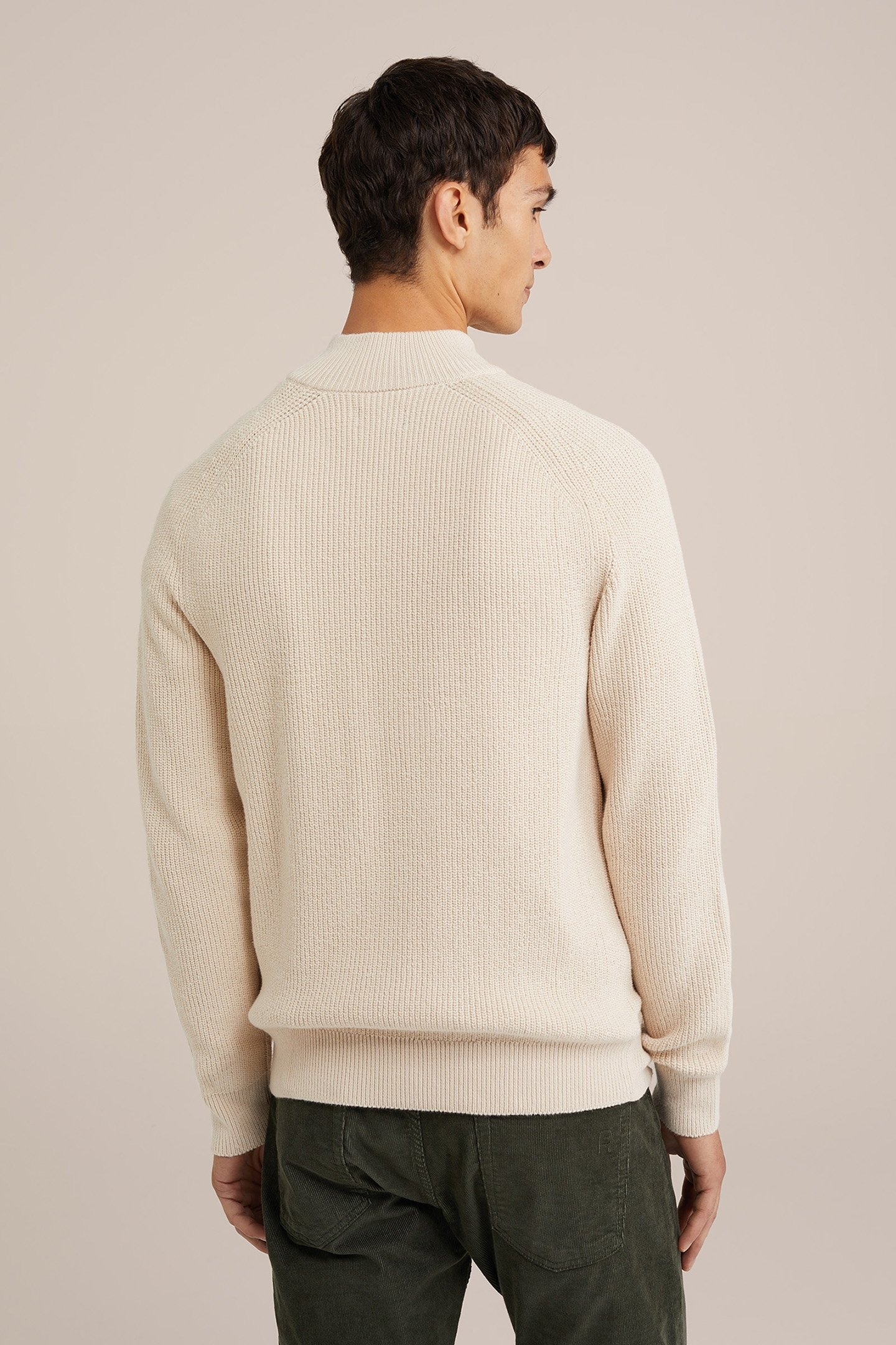 CARDIGAN WITH ZIPPER OFF-WHITE 2