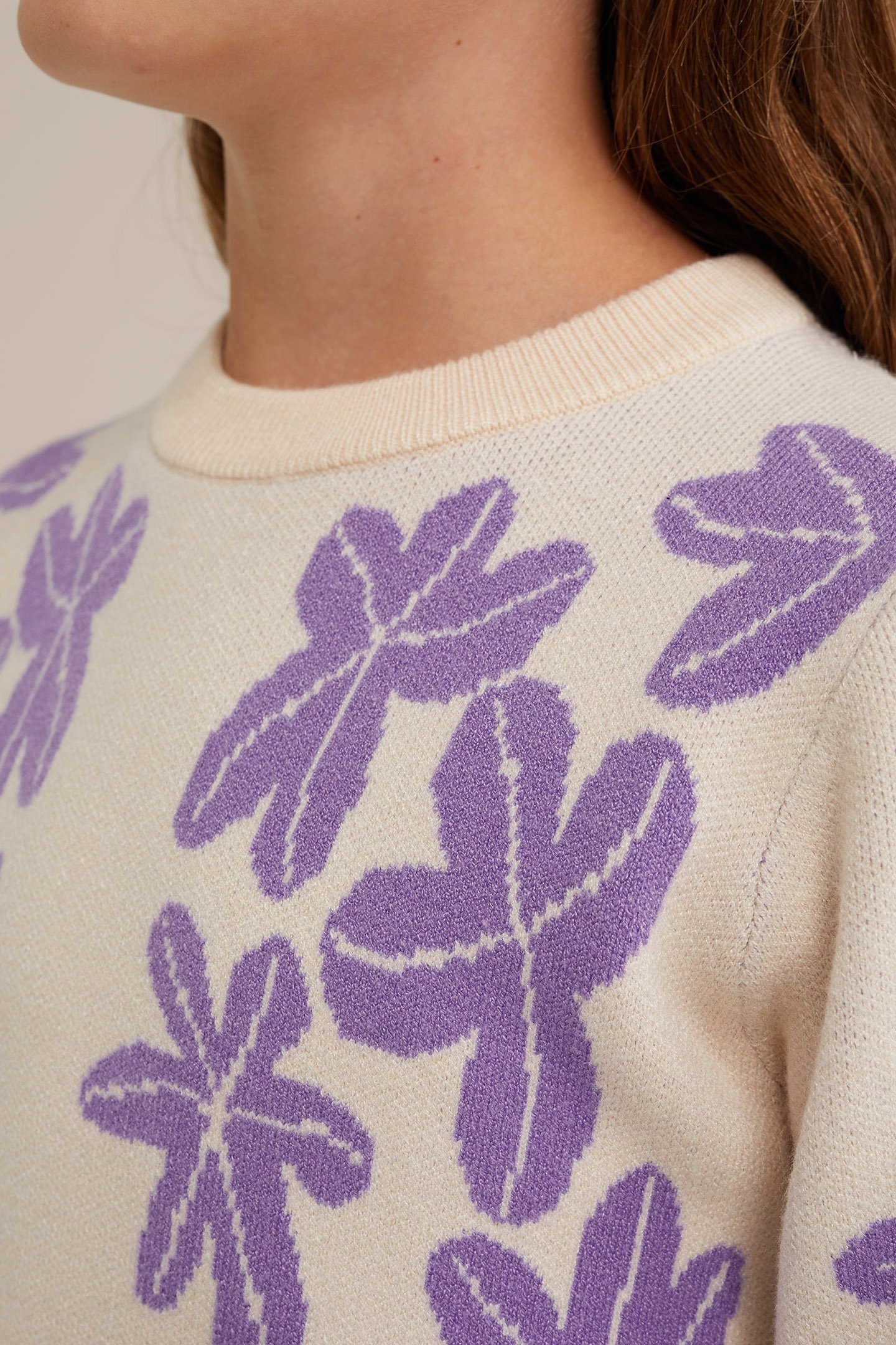 KNITTED PULLOVER WHITE 5