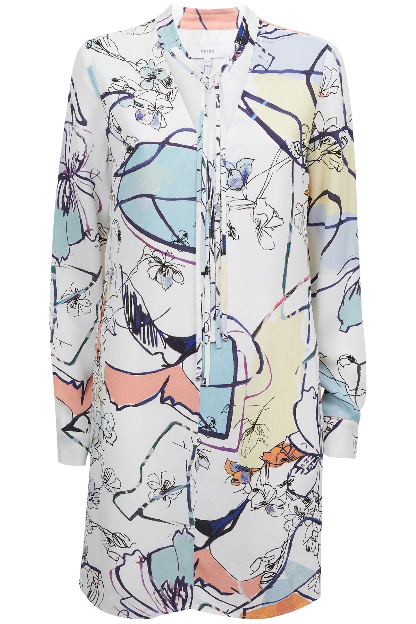 PRINTED SHIFT DRESS MULTI 4