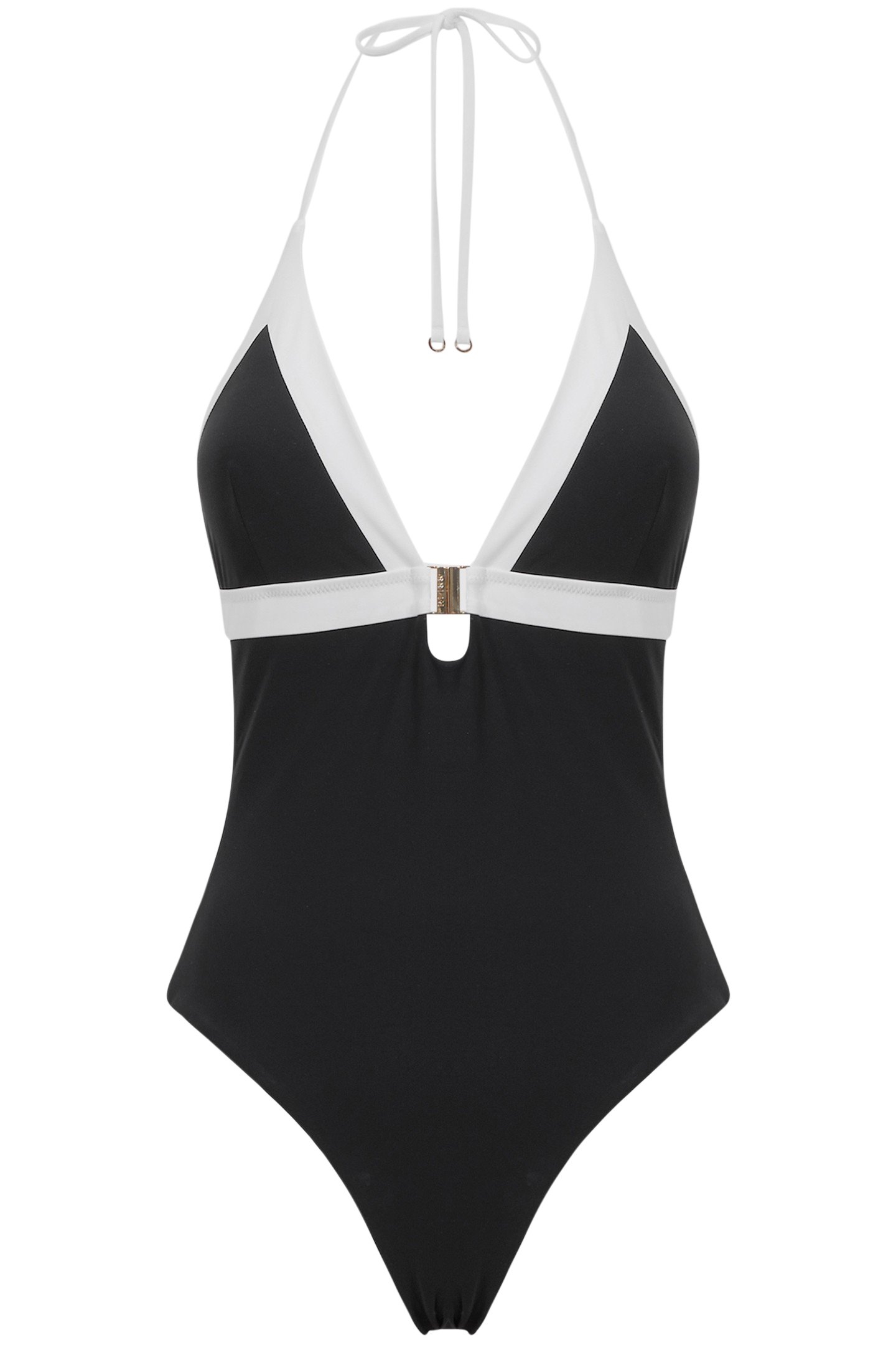 COL BLOCK SWIMSUIT BLACK/WHITE 3
