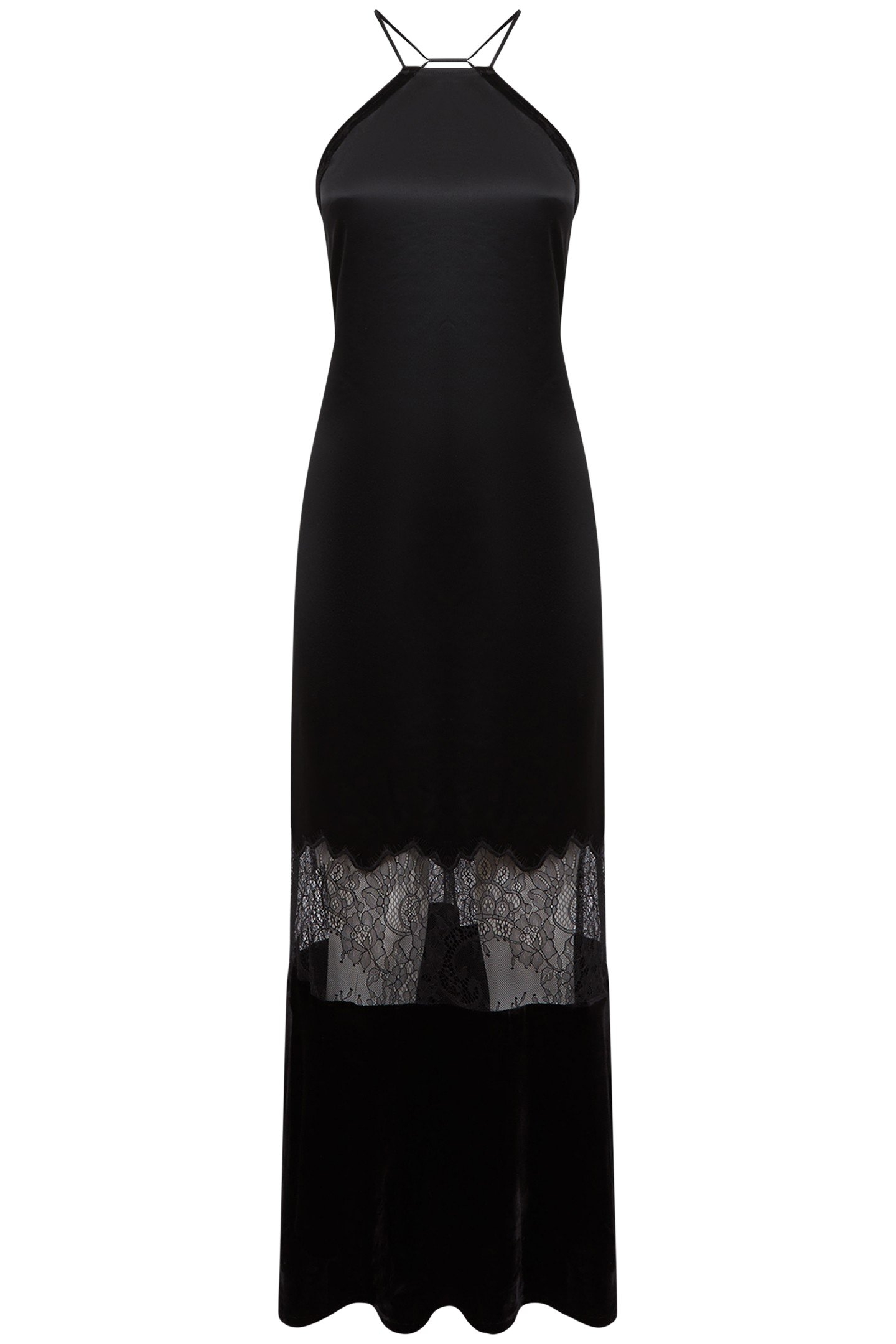 LACE PANEL MAXI BLACK 3