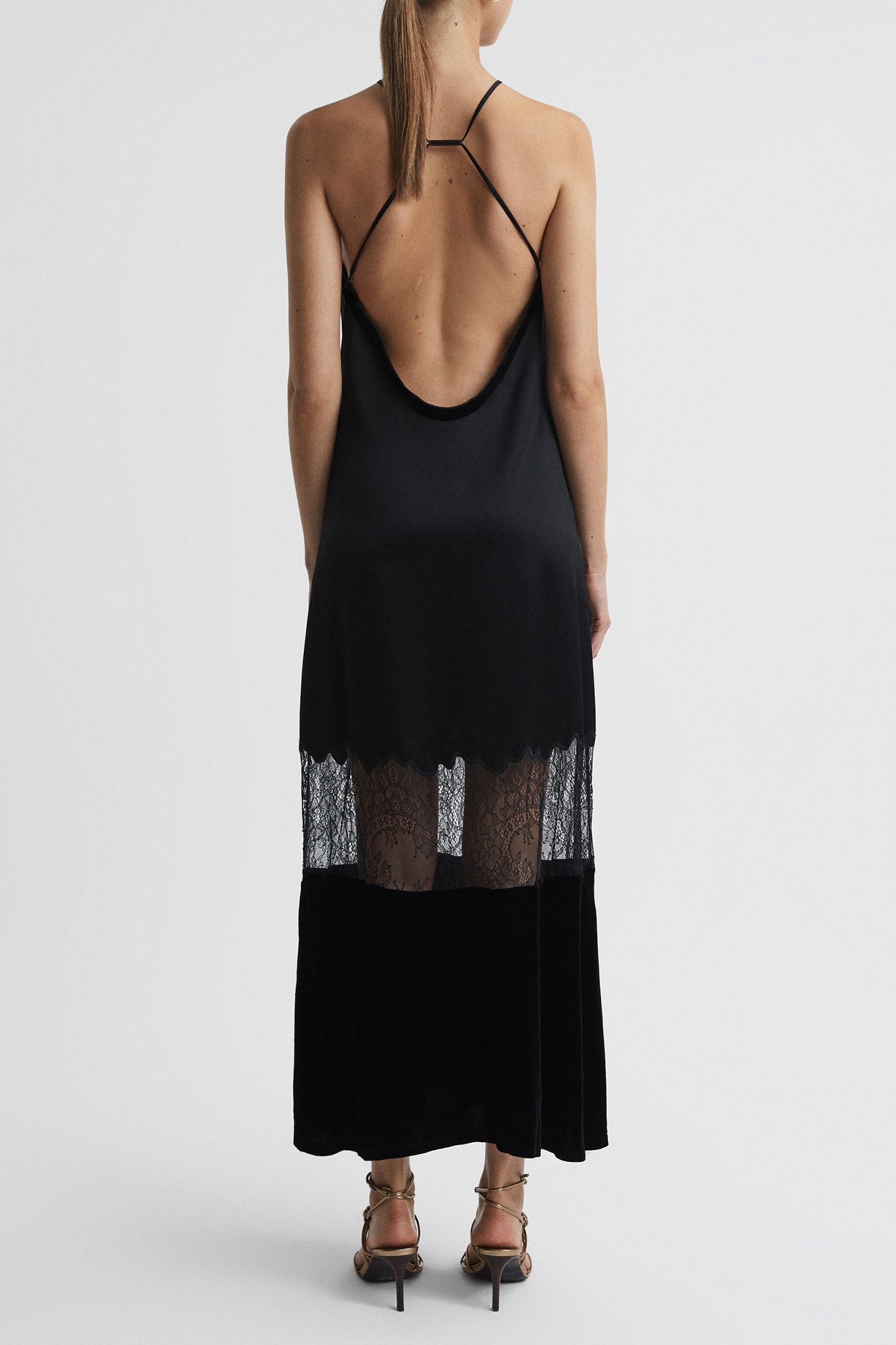 LACE PANEL MAXI BLACK 2