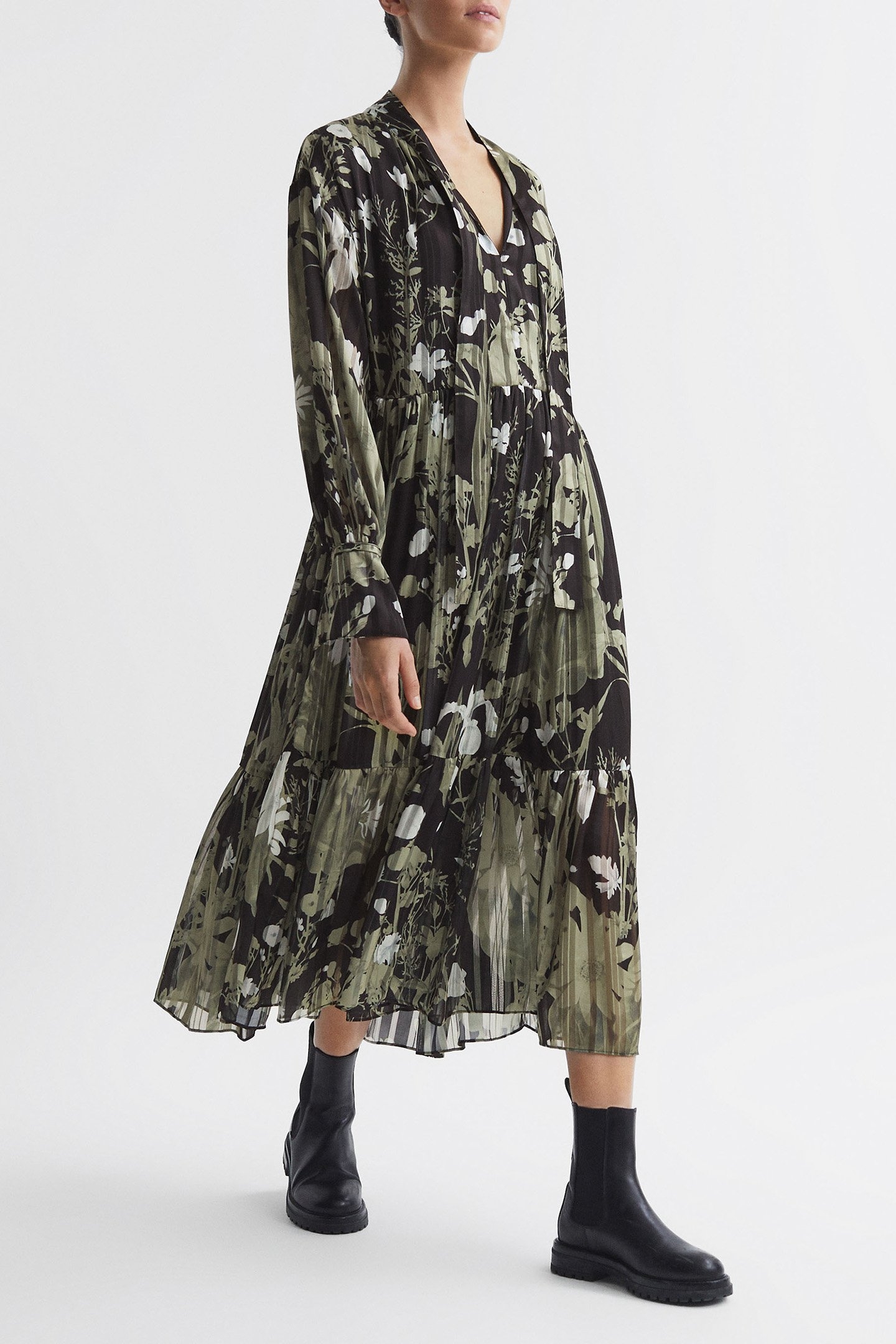 FLORAL MIDI PRINT GREEN 2