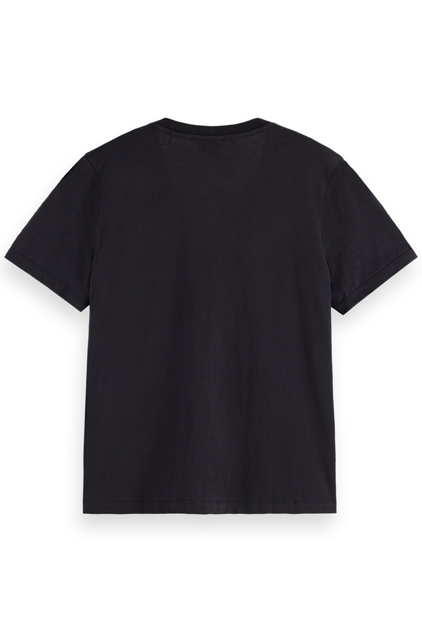 SLUB V-NECK REGULAR FIT T-SHIRT EVENING BLACK 5