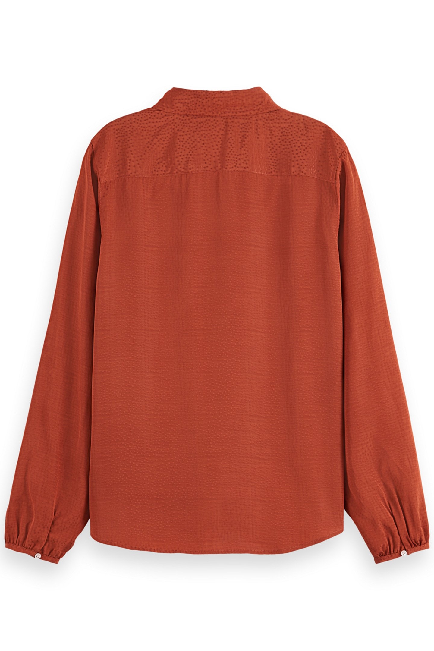 VISCOSE JACQUARD SHIRT RUST 2