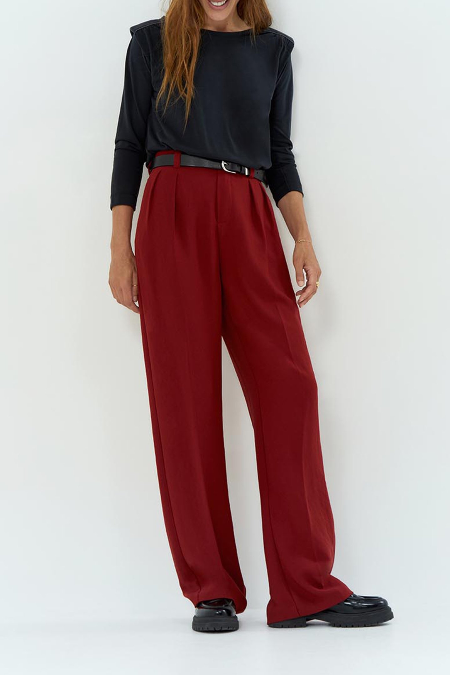 MINO _ BLACK T-SHIRT WITH SHOULDER PADS BLACK 3