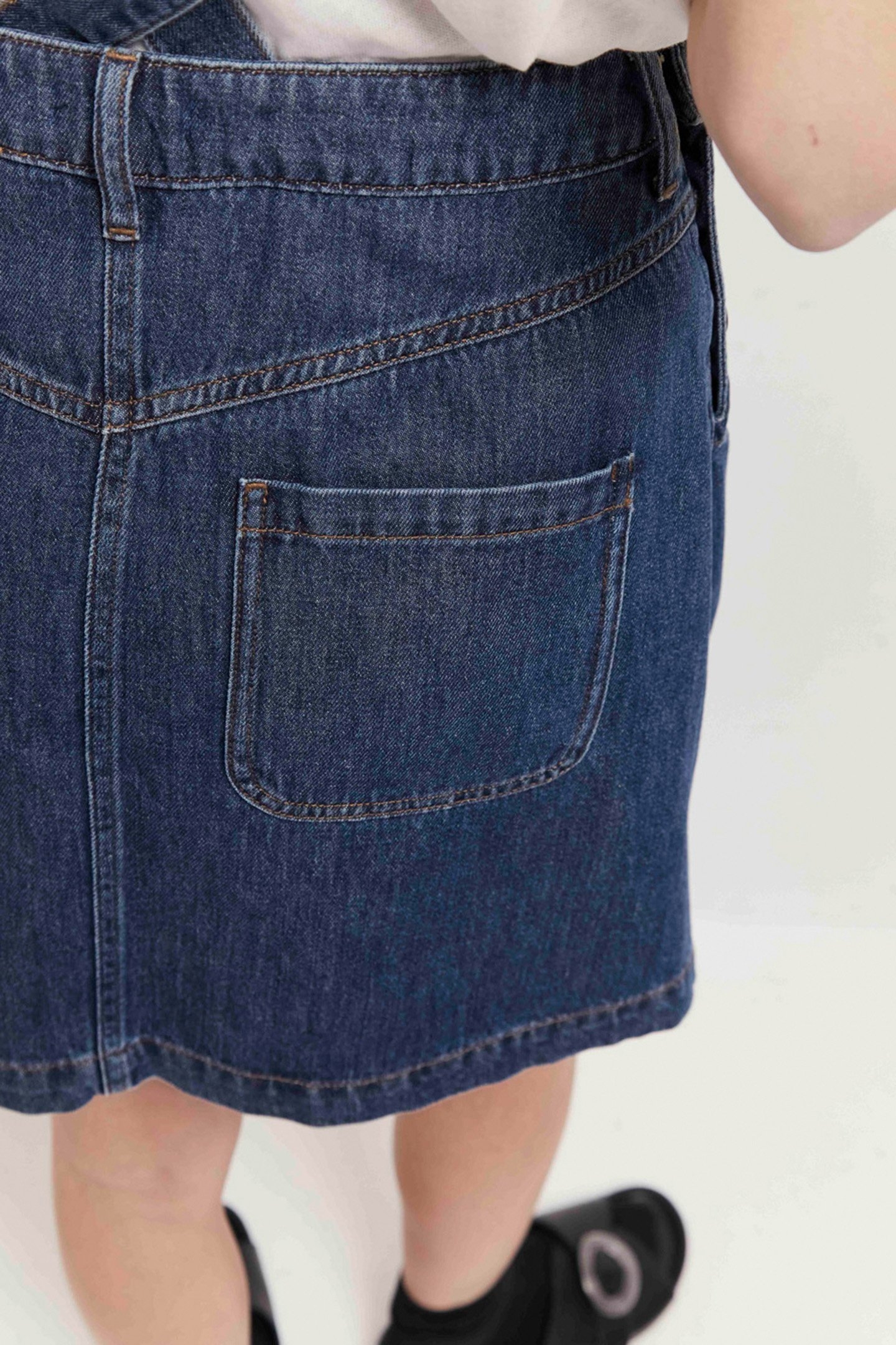 RANDY - BLUE DENIM DUNGAREE DRESS MEDIUM BLUE 6