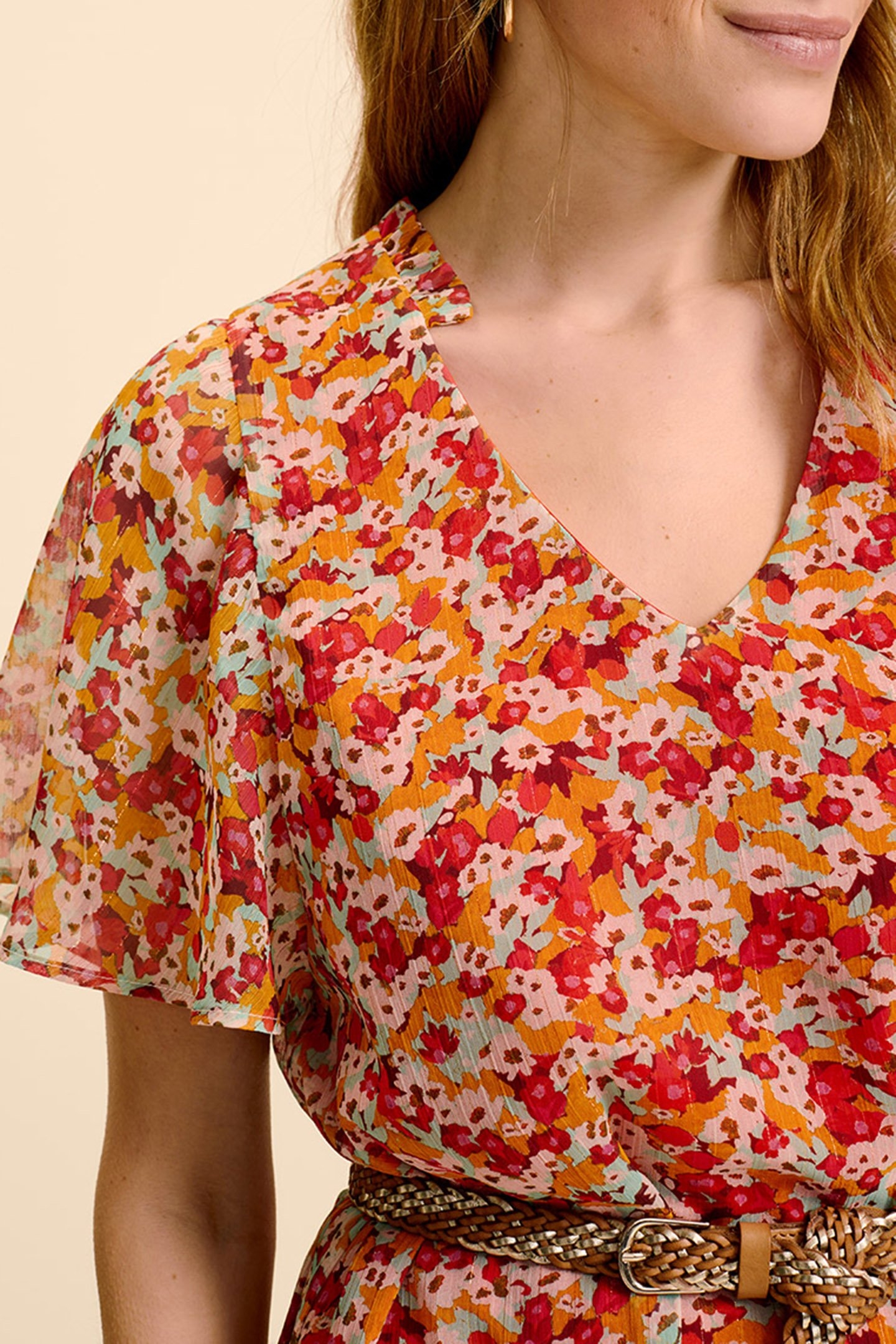 RELAY _ BLOSSOM MIDI DRESS WITH MULTICOLOURED FLORAL PRINT B 4